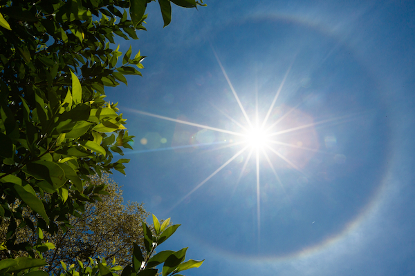 Een halo om de zon