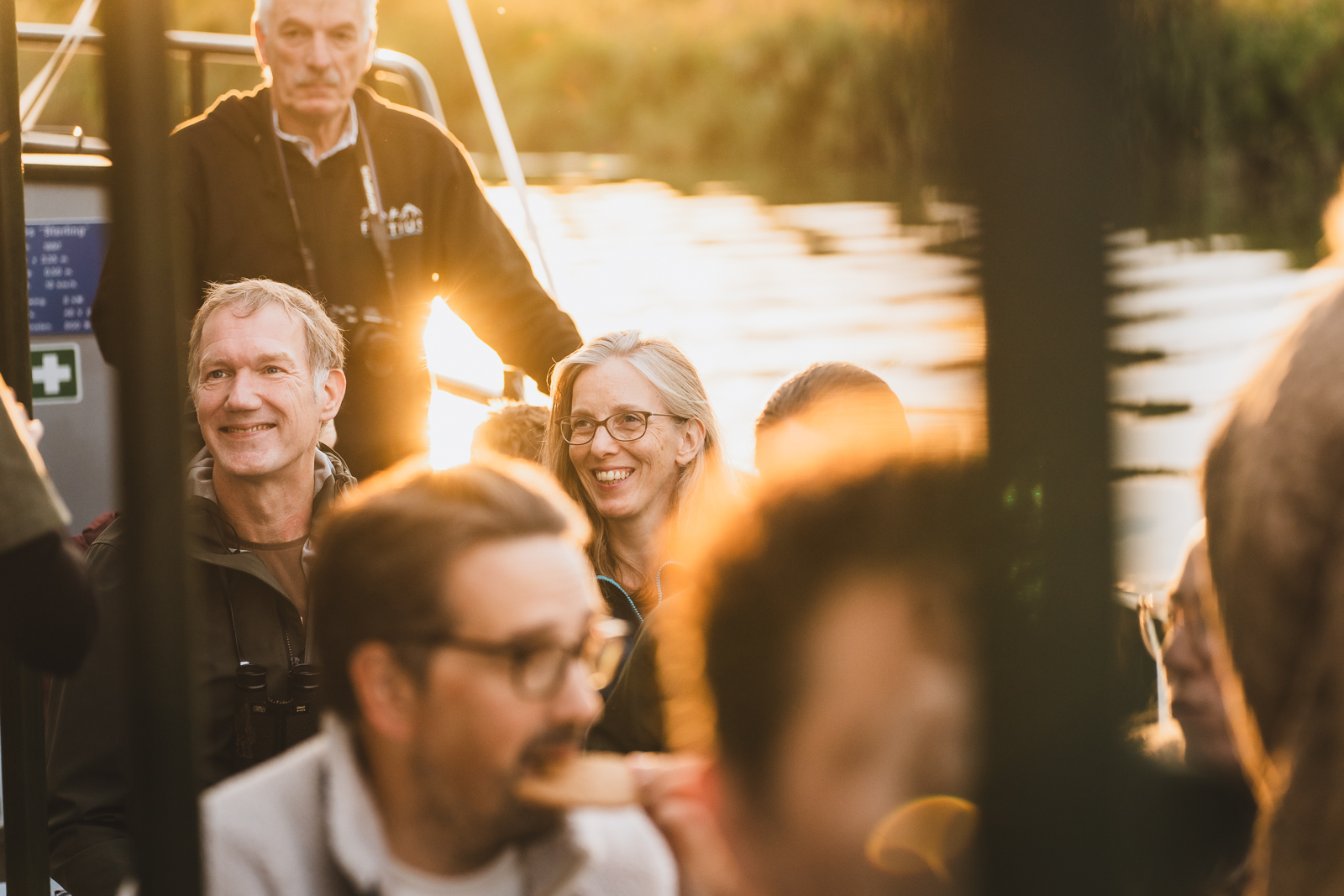 Bezoekers op de rondvaartboot