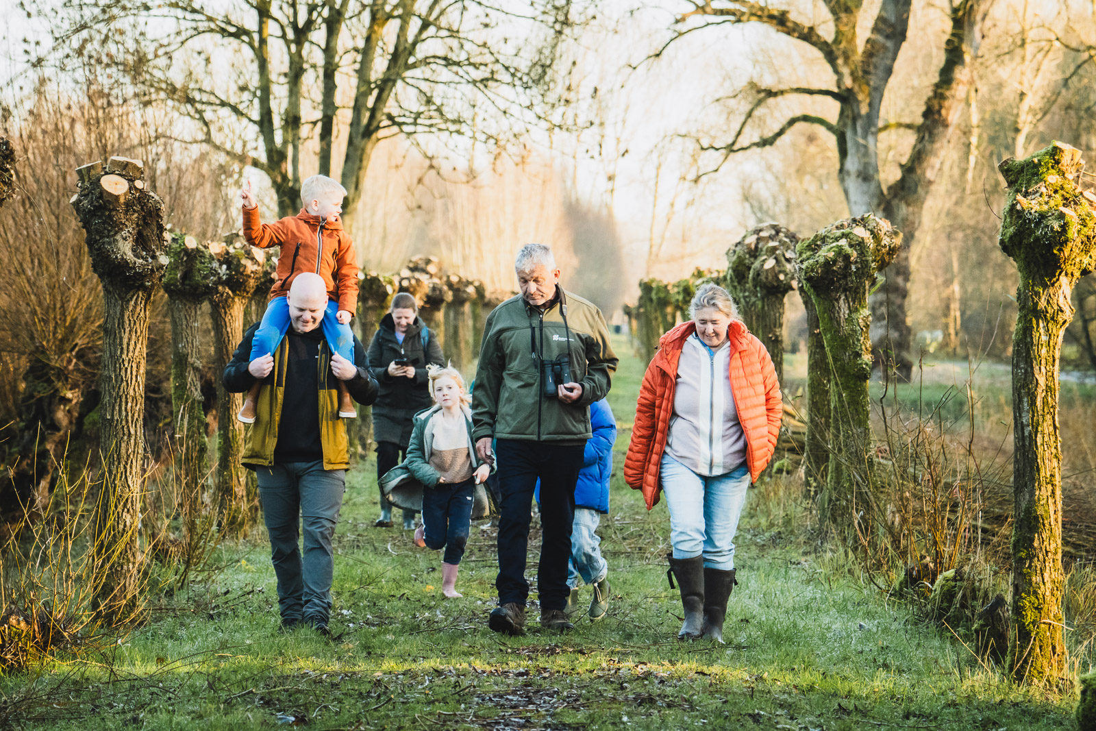 Wandelen door de winterse natuur in de Biesbosch